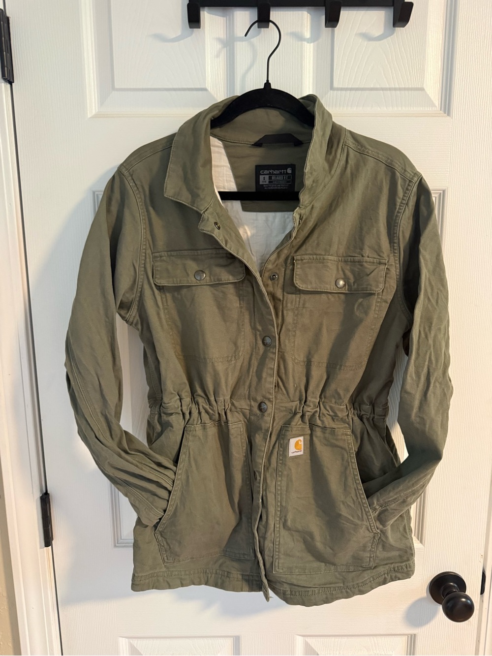 Carhartt Olive Green Women’s Utility Drawstring Jacket